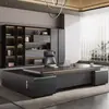 Escritorio de jefe escritorio de oficina y combinación de silla simple moderno escritorio de presidente escritorio grande escritorio de supervisor escritorio de gerente muebles