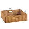 Cesta de Armazenamento para Gabinete Kens Mesa de Centro Japonesa Caixa de Diversos Rattan Sintético Trançado Cesta de Armazenamento para Entrada Casa Caixa de Armazenamento para Mesa
