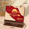 Novo calendário de mesa 2027, calendário planejador Ano do Carneiro, bloco de notas de mesa para trabalho de escritório, calendário decorativo, personalizável com logotipo