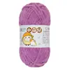 Bola de Nieve Chico Lindo Hecho a Mano DIY Tejido Chenilla Lana Gruesa Bufanda Tejida para Bebé Muñeca con Gancho Bolsa Hilo de Hielo