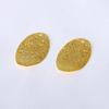Pendientes DIY, colgantes, accesorios de joyería, venta al por mayor, chapados en cobre de 18 quilates, que conservan el color, oro real, superventas, colgante pequeño hueco irregular