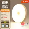 Lámpara de inducción del cuerpo humano luz nocturna led recargable control de luz automático pasillo corredor lámpara de pared escalera dormitorio lámpara de armario