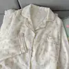 Algodón nube súper suave conejo Miffy conjunto de pijama de primavera y otoño para mujer de manga larga y pantalón largo conjunto casual ajustado para estar en casa