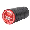 Fita Isolante Elétrica Bennyda, Fita Colorida Retardante de Chama, PVC Resistente a Altas Temperaturas, Impermeável, à Prova de Fogo, Fita Preta