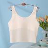 Roupa íntima para meninas para o período de desenvolvimento, alunos do ensino fundamental e médio, primeira fase, camisola de malha respirável, colete pequeno anti-impacto