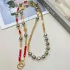 Cadena Cruzada para Teléfono de Aleación de los Cinco Dioses de la Riqueza Estilo Chino Original, Pequeño Regalo de Año Nuevo, Correa Lateral de Cristal y Cuentas de Dibujos Animados de Lujo Ligero