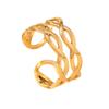 Anillo de acero inoxidable con forma de cruz, popular en Europa y América, para mujer, con presión de aceite, doble giro, anillo ajustable, venta al por mayor