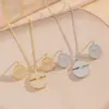 Collar Redondo Transversal Europeo y Americano para Mujer Diseño de Lujo Ligero Cadena para Clavícula Pendientes Set de Joyería Diseño Coreano