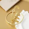 AliExpress novas joias femininas banhadas a ouro cobre pulseira em formato de coração geométrica ins popular joia fornecimento transfronteiriço