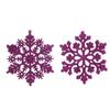 Amazon 10cm Floco de Neve Decorações de Natal Plástico Poeira Árvore de Natal Decoração Suprimentos Pingente Cristal