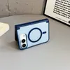 Nueva funda magnética para iPhone Duo Apple Duo con sensación de piel, resistente a huellas dactilares, acabado mate y cubierta protectora a prueba de caídas