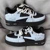Zapatos de Hombre de Moda Ins Marca de Moda 2026 Nuevo Nicho Retro Zapatillas Azules y Negras para Hombres y Parejas Versátiles Zapatos Deportivos Casuales