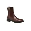 33-43 Talla Grande Botas Retro Punta Redonda Botas Vaqueras Tacón Grueso Botines Nuevos de Otoño para Mujer Cremallera Lateral Tacón Bajo Botas Ajustadas
