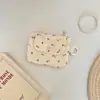 511221 Portatarjetas de Pana Estampada Bolsa para Guardar Monedas Cartera de Mujer Portatarjetas con Cremallera Bolsa para Tarjetas Bancarias y de Identificación