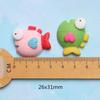 Accesorios de Dibujos Animados de Resina Peces Burbuja Pez Payaso Imanes para Refrigerador DIY Amuletos para Zuecos Accesorios para Fundas de Teléfono Broches