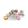 Caixa de Arte para Unhas Estilo Japonês 10g, Caixa de Joias, Caixa de Alumínio Transparente com Janela, Frasco Pequeno de Alumínio, Caixa de Embalagem Rosqueada, Caixa de Armazenamento, Caixa de Embalagem Amarela