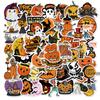 50 pegatinas de grafiti de la serie de dibujos animados de Halloween, decoración DIY, festival, pegatinas lindas de PVC impermeables y no infractoras