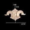 Talla de Madera Dongyang Estilo Europeo Flor de Madera Parche Decorativo de Talla de Madera Flor de Esquina Calcomanía de Madera Maciza Talla Creativa de Flor de Madera Pieza de Flor