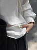 Camisola de algodón y lino blanca para mujer, prenda interior de verano, se puede usar como capa exterior, top sin mangas holgado y relajado