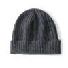 Gorro de Cachemira 2024 Unisex Gorro de Cachemira Invierno Cálido Gorro de Punto Gorro de Lana Color Sólido Versátil Gorro para el Frío