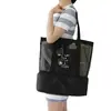 Bolsa de Ombro Portátil Bolsa de Piquenique de Camada Dupla Bolsa Térmica Portátil para Almoço ao Ar Livre Bolsa Esportiva com Separação de Seco e Molhado