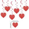Decoración para propuesta transfronteriza de boda, día de San Valentín, pancarta BE Mine, adorno colgante en espiral con flor XO Love, decoración de flores de papel