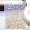 Adesivos para Nail Art Série Floral Frescor da Primavera 5D Florais em Relevo Adesivos Doces para Unhas Adesivos para Planner