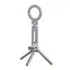 Soporte Magnético para Teléfono Móvil Clip Portátil Plegable Giratorio Multifuncional Viaje Transmisión en Vivo Trípode de Escritorio Plegable