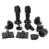 Accesorios para Particiones de Baño Público Cerradura Plegable Plana de Plástico de Nylon Negro Cerradura Paralela Indicador de Ocupado/Libre de Nylon