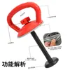Cabo de Kettlebell Ecológico para Exercícios Fitness, Base de Haltere com Peso Ajustável, Kettlebell para Flexão, Ferramenta Portátil para Modelagem