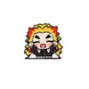 Kimetsu no Yaiba versión Q caricatura insignia broche de aleación accesorios periféricos de anime accesorios unisex comercio exterior transfronterizo