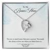 Amazon Hot Sale Heart Shaped Zircon Diamond Necklace Mulheres Caixa de Presente Presente para Minha Mãe Colar