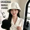 Novo Chapéu de Feltro de Lã da Moda para Mulheres, Chapéu Bucket de Topo Arredondado Estilo Coreano para Primavera e Outono, Chapéu Cloche Britânico Versátil Retrô de Celebridade da Internet