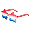 Decoración Fiesta Graduación Gafas para Fotos Amor Novedad Gafas de Sol Fiesta Discoteca Mujeres Gafas de Sol Día de la Independencia Americana Hombres
