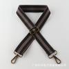 Correa de bolso transfronteriza de 3.8 cm de ancho, correa de hombro para bolso de lona famoso europeo y americano, costura de rayas de color en contraste, bolso con correa de hombro alargada