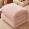 Manta personalizada hecha de forro polar de coral y forro polar de leche, forro polar de doble cara, cálida y gruesa para el invierno, adecuada para siestas y uso en dormitorios estudiantiles