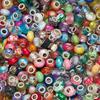 Venta caliente transfronteriza, cuentas de acrílico con corte superficial, cuentas de gelatina con agujeros grandes, cuentas de vidrio, pulseras de moda DIY, cuentas sueltas, accesorios