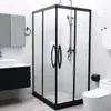 Hangzhou Cabina de Ducha Personalizada Separación Húmeda y Seca Puerta Corredera de Vidrio Acero Inoxidable Celebridad de Internet Minimalista Baño de Cuerpo Entero Integrado