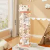 Contenedor de almacenamiento para muñecas para uso doméstico, vitrina transparente de gran capacidad para almacenar muñecas y juguetes, herramienta mágica de almacenamiento para juguetes de peluche