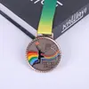 Medalha de Metal listando atacado medalha de liga de zinco 3D pintura medalha de competição de badminton basquete medalha personalização