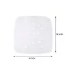 Papel para Air Fryer Quadrado Especial Papel Absorvente de Óleo para Assar Papel Descartável para Vaporizador Pad para Assar Forma de Bolo Forno Papel de Óleo de Silicone em estoque