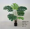 Vento Nórdico Grande Simulação Planta Verde Viajante Banana Cauda Solta Folha de Tartaruga Kwai Vaso Decorativo Alto Sentido Planta Falsa Atacado