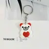 Chaveiro de Borracha Macia Formato Coração Amoroso Desenho Animado Anime Estrela Casal Bolsa Mochila Pingente Acessórios Em Estoque Atacado