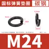 Arandelas de resorte ennegrecidas Grado 8, Arandelas de alta resistencia, Negras, Estándar Nacional, Estándar Japonés, M2M2.5-M36
