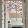 Cortina Colgante de Corazón Azul Ins para Pareja, Cortina Decorativa para Dormitorio sin Perforaciones, Cortina de Partición, Cortina para Puerta de Baño Cocina, Cortina para el Hogar