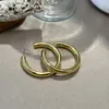 Pendientes de Aro Metálicos Audaces Mismo Estilo que Xu Yan, Pendientes Geométricos, Aretes Elegantes, Pinzas para Orejas, Pendientes Exagerados de Alta Gama, Aros para Orejas