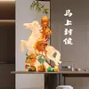 Promoción Inmediata a un Rango Alto Ornamento de Cerámica Artesanía Tang Sancai Gabinete de Vino de Cerámica Decoración de Escritorio de Entrada Regalo para el Jefe