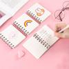 Caderno espiral de desenho animado estilo criativo elegante caderno de notas bloco de notas de bolso pequeno portátil caderno de estudante caderno fofo
