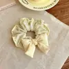 Scrunchie de Bolinhas Estilo Fresco Coreano Laço Doce Feminino Preenchido com Algodão Prendedor de Cabelo Estilo Preguiçoso Acessório de Cabelo Versátil