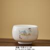 Jade Branco Porcelana Fina Gordura de Ovelha Mestre Doméstico de Alto Nível Copo Individual Pessoal Copo para Degustação de Chá Conjunto de Chá Kung Fu Xícara de Chá Única Luxo Leve